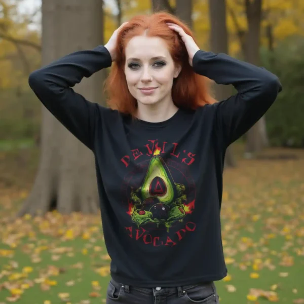 crop-top: Devil’s Avocado Longsleeve