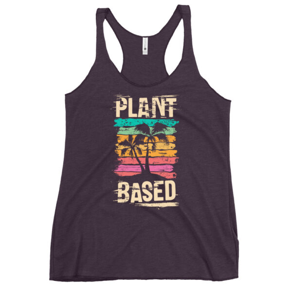 crop-top: Plant-Based Sunset Beach Tank-Top