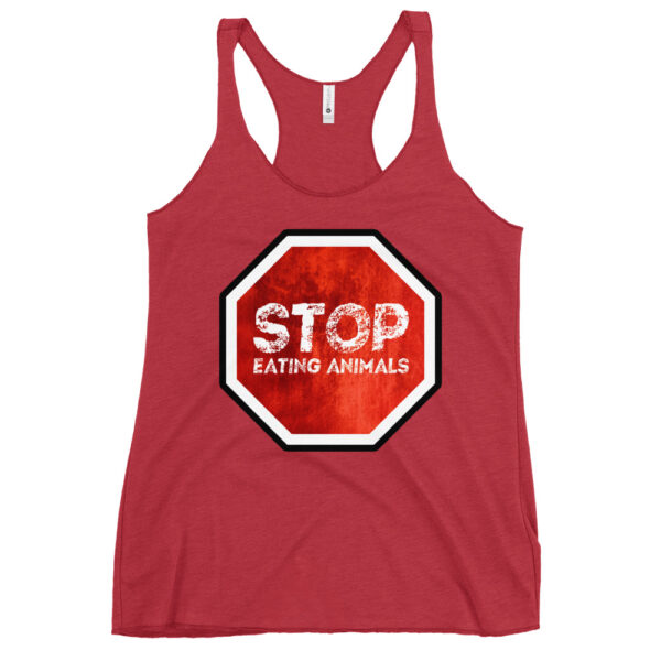 crop-top: Stop Eating Animals Tank-Top