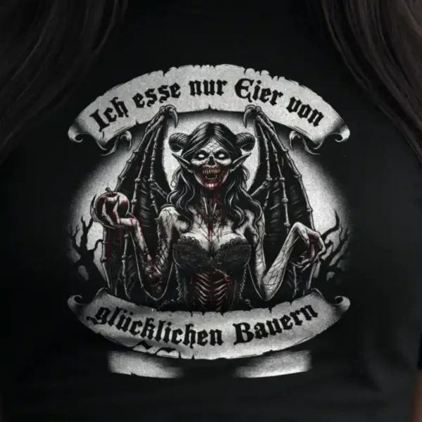 t-shirt: Glückliche Bauern Crop-Top