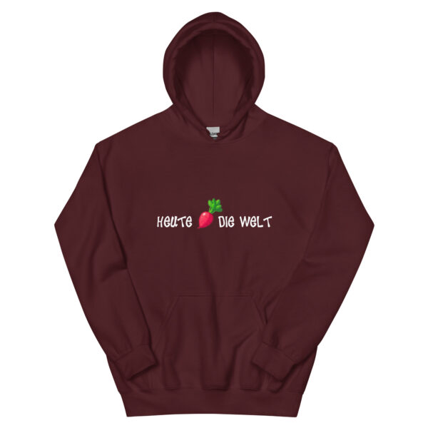 Heute Rettich die Welt Hoodie – Bild 4