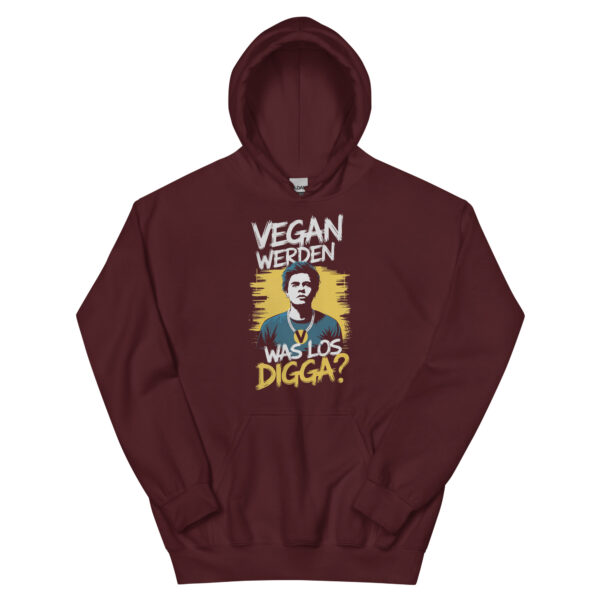 Vegan werden was los Digga Hoodie – Bild 4