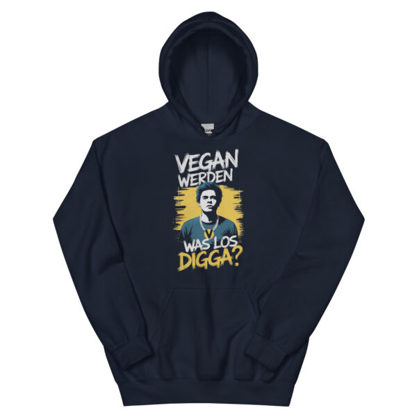 Vegan werden was los Digga Hoodie – Bild 3