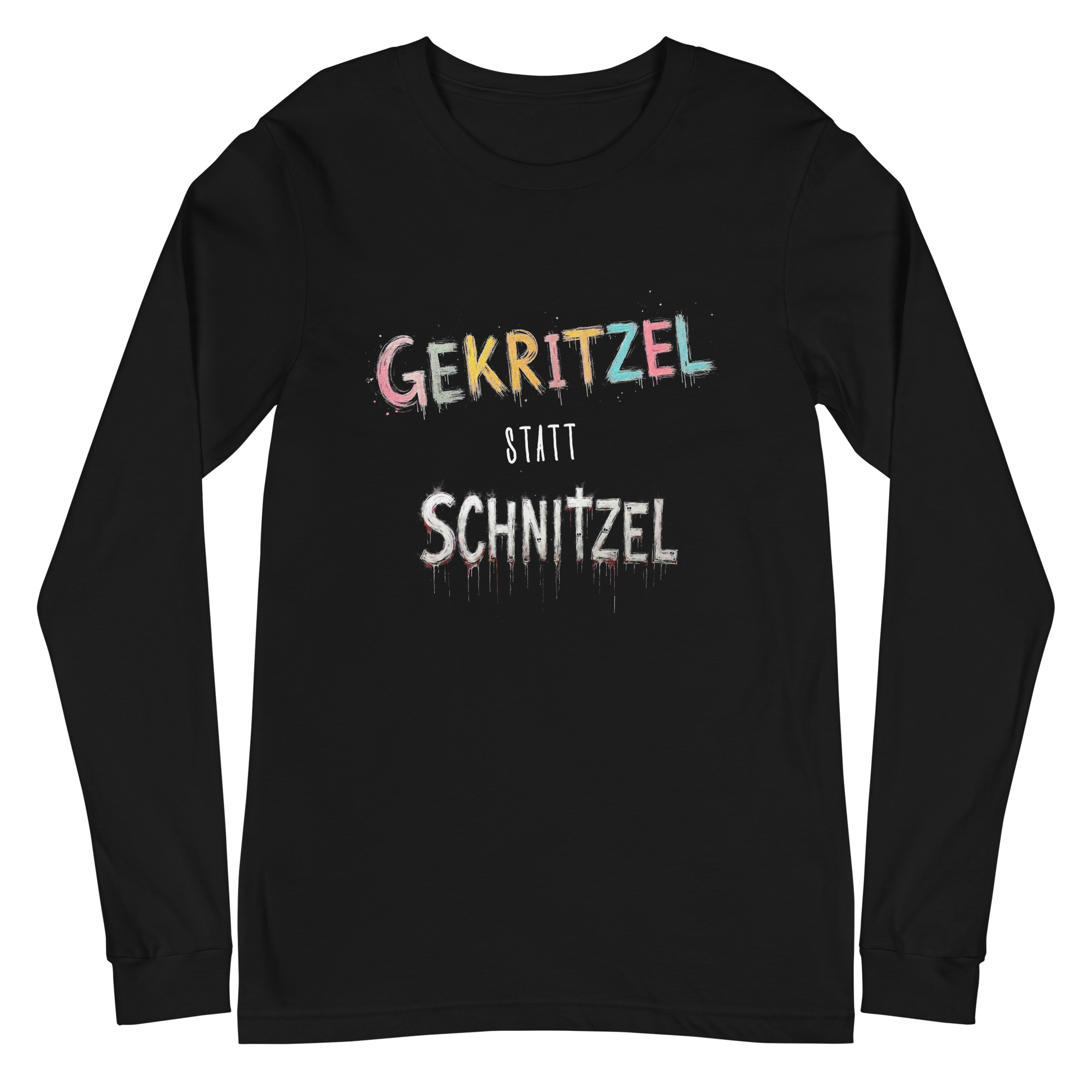 Gekritzel statt Schnitzel Longsleeve 25 Gekritzel statt Schnitzel Longsleeve – Bild 3