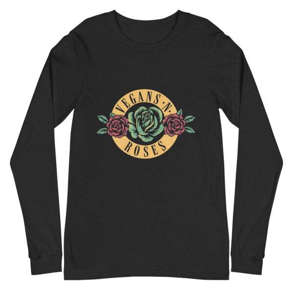 Vegans n Roses Longsleeve – Bild 3