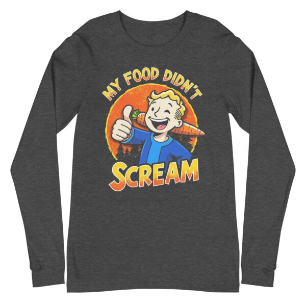 My Food didn't Scream Longsleeve – Bild 6