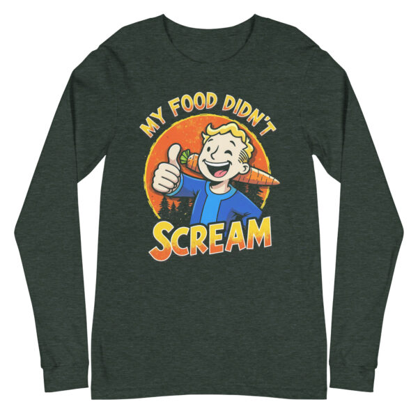 My Food didn't Scream Longsleeve – Bild 5