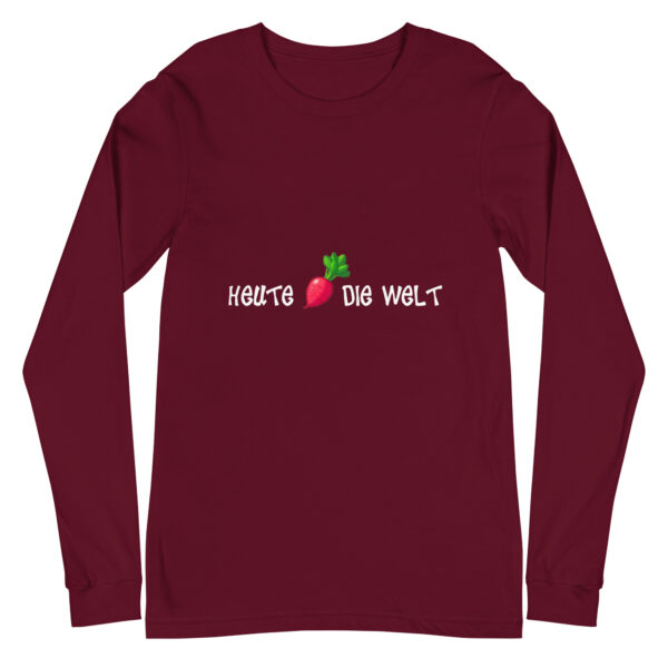 Heute Rettich die Welt Longsleeve – Bild 5