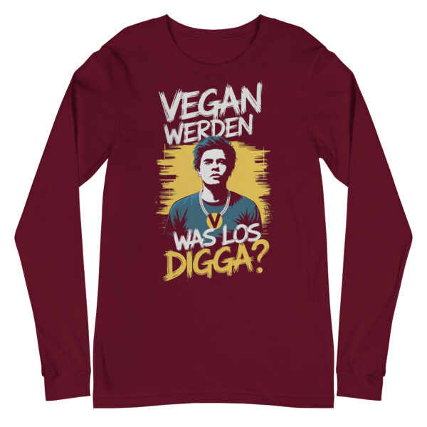 Vegan werden was los Digga Longsleeve – Bild 5