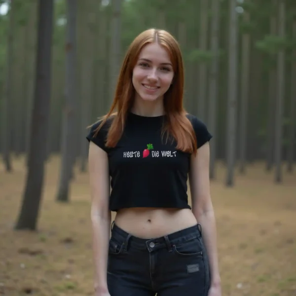 Heute Rettich die Welt Crop-Top – Bild 2