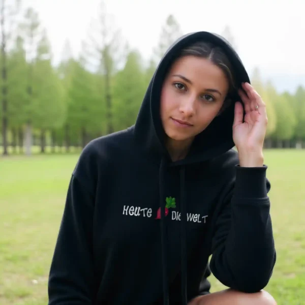 Heute Rettich die Welt Hoodie – Bild 2
