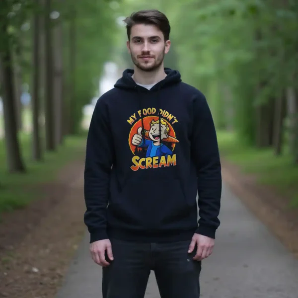 My Food didn't Scream Hoodie – Bild 2