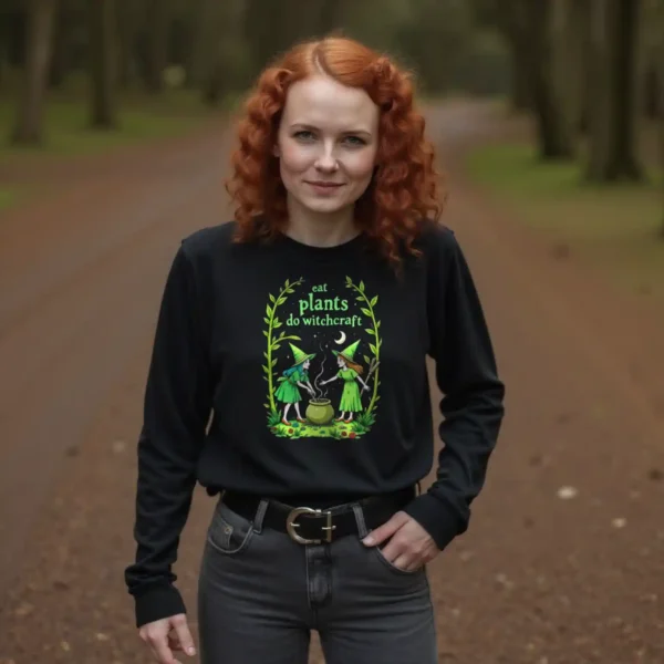 Eat Plants Do Witchcraft Longsleeve – Bild 2