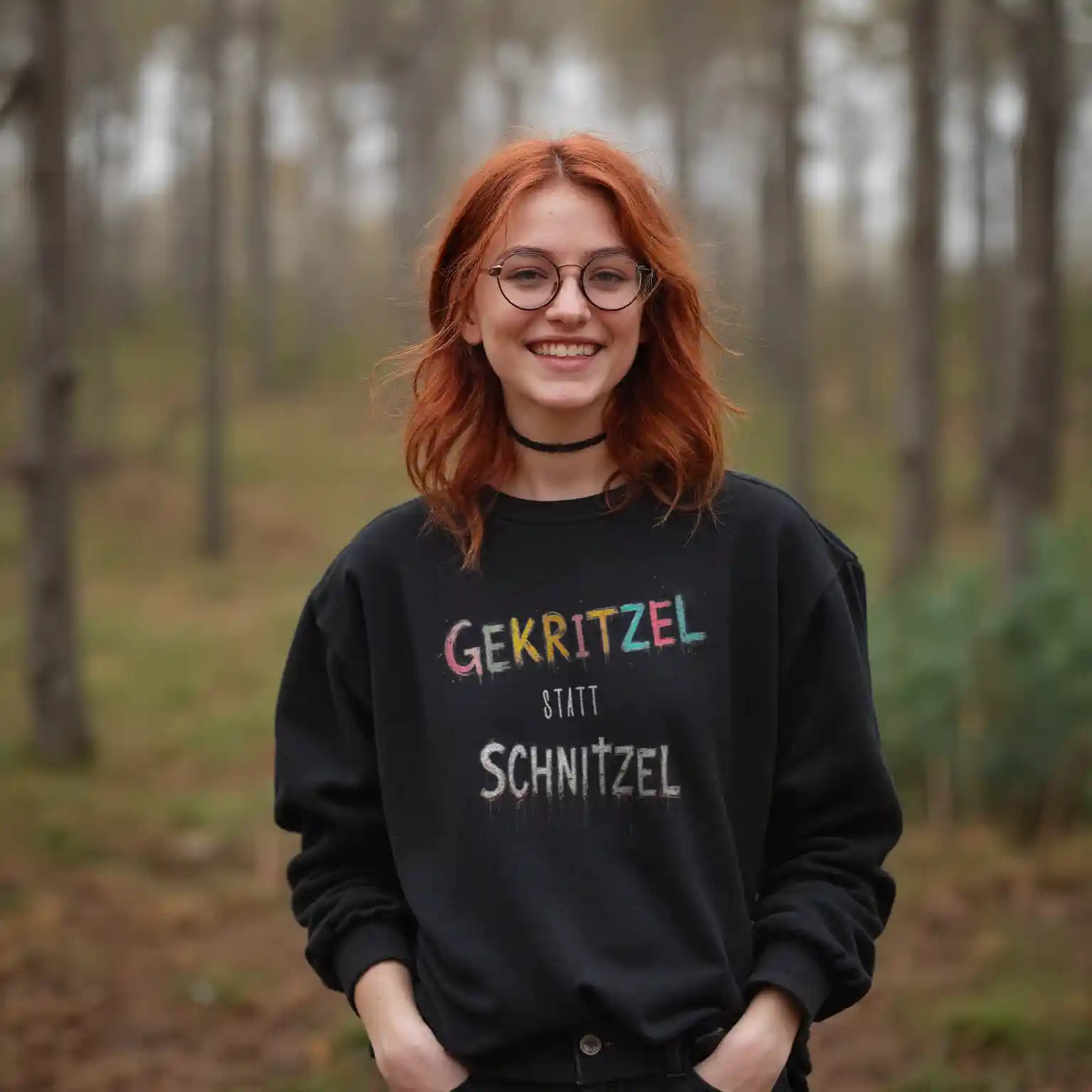 Gekritzel statt Schnitzel Longsleeve 24 Gekritzel statt Schnitzel Longsleeve – Bild 2