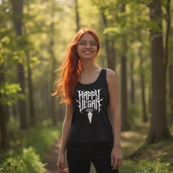 Happy Vegan Tank-Top – Bild 2