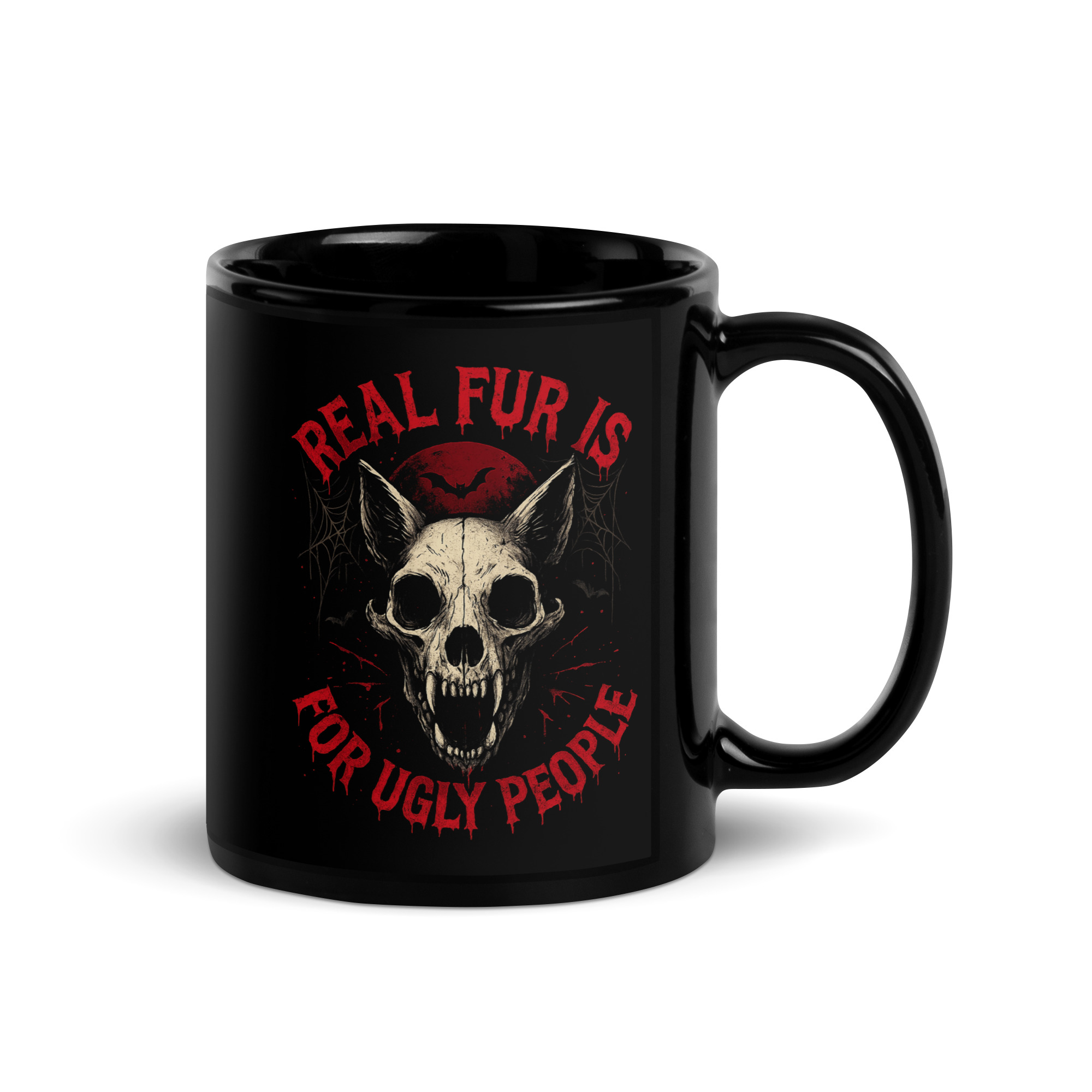 Real Fur Is For Ugly People (Halloween) Tasse 7 Real Fur Is For Ugly People (Halloween) Tasse