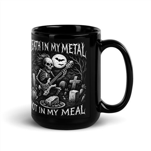 Death in my Metal (Halloween) Tasse – Bild 5