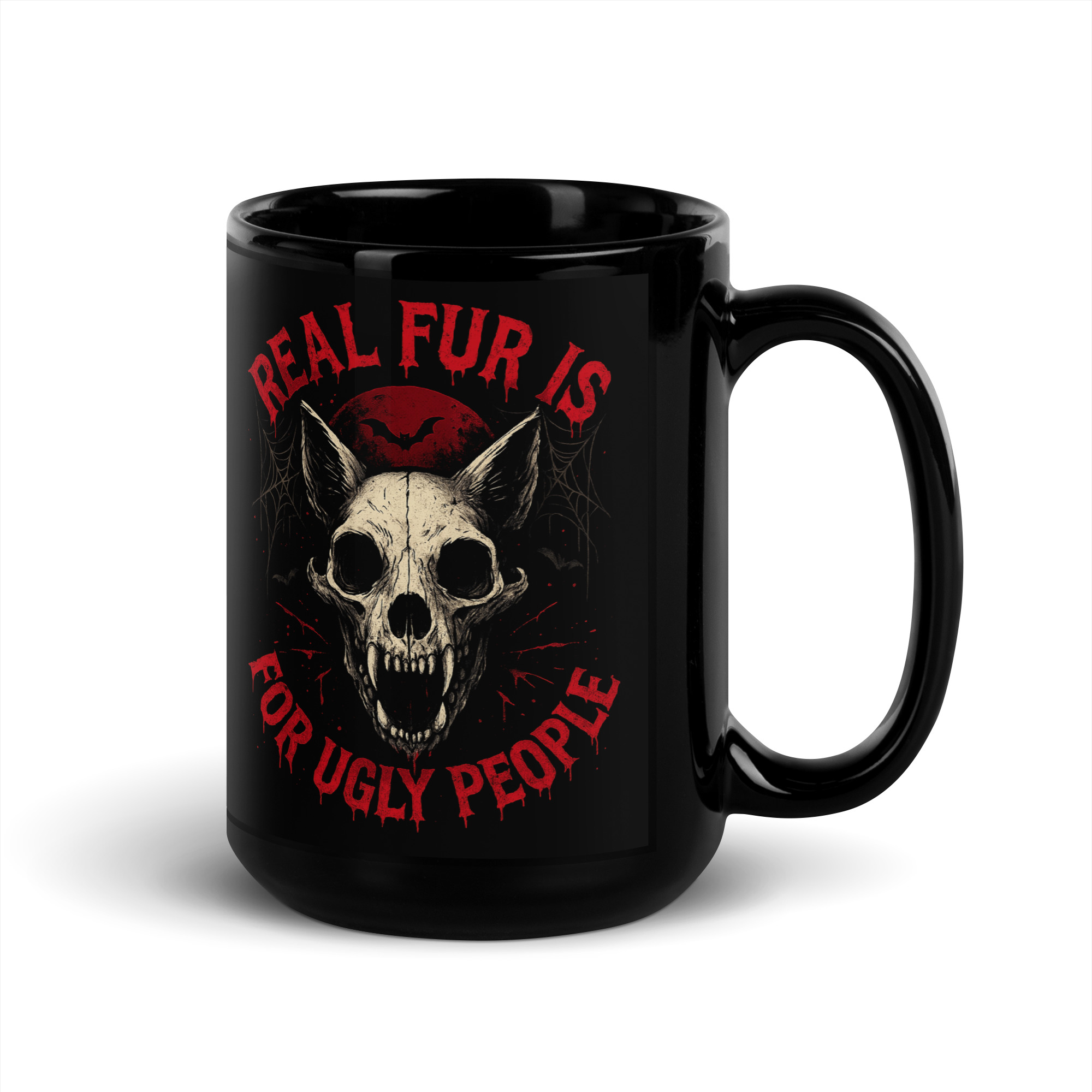 Real Fur Is For Ugly People (Halloween) Tasse 11 Real Fur Is For Ugly People (Halloween) Tasse – Bild 5