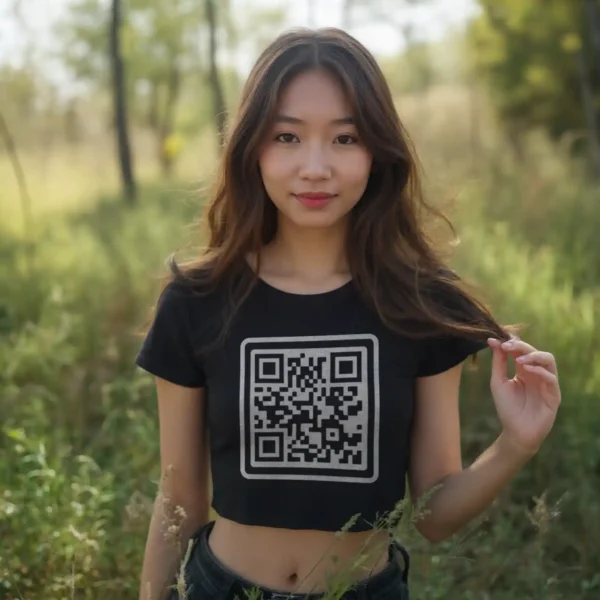 Dominion QR Code Crop-Top – Bild 2