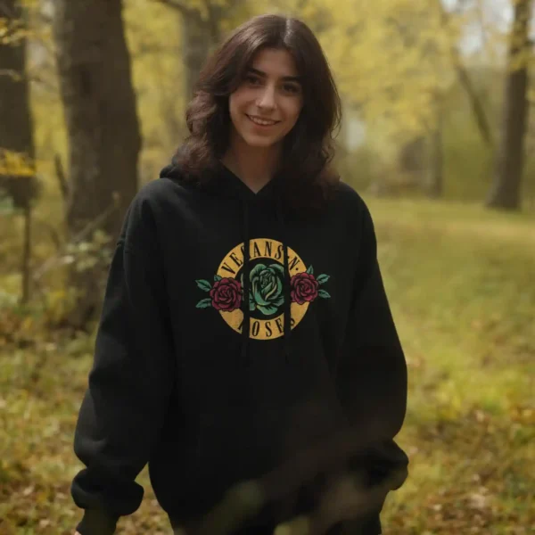 Vegans n Roses Hoodie – Bild 2