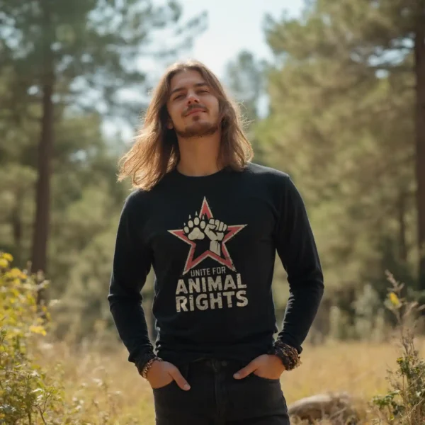 Unite for Animal Rights Longsleeve – Bild 2