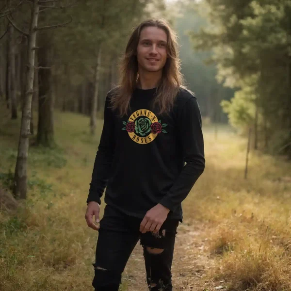 Vegans n Roses Longsleeve – Bild 2