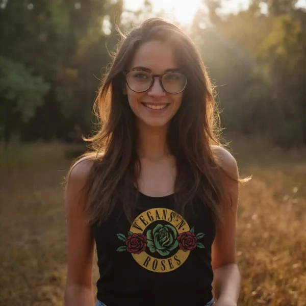 Vegans n Roses Tank-Top – Bild 2