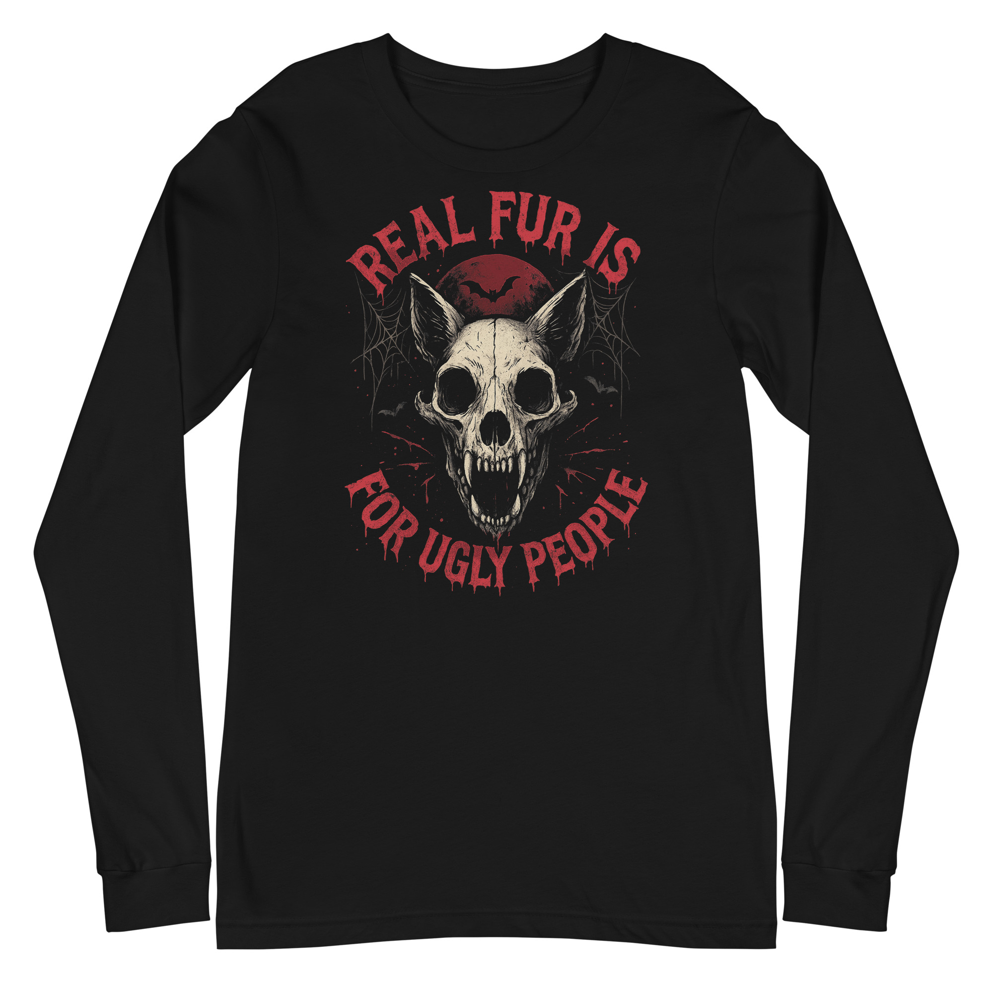 Real Fur Is For Ugly People (Halloween) Longsleeve 17 Real Fur Is For Ugly People (Halloween) Longsleeve – Bild 3