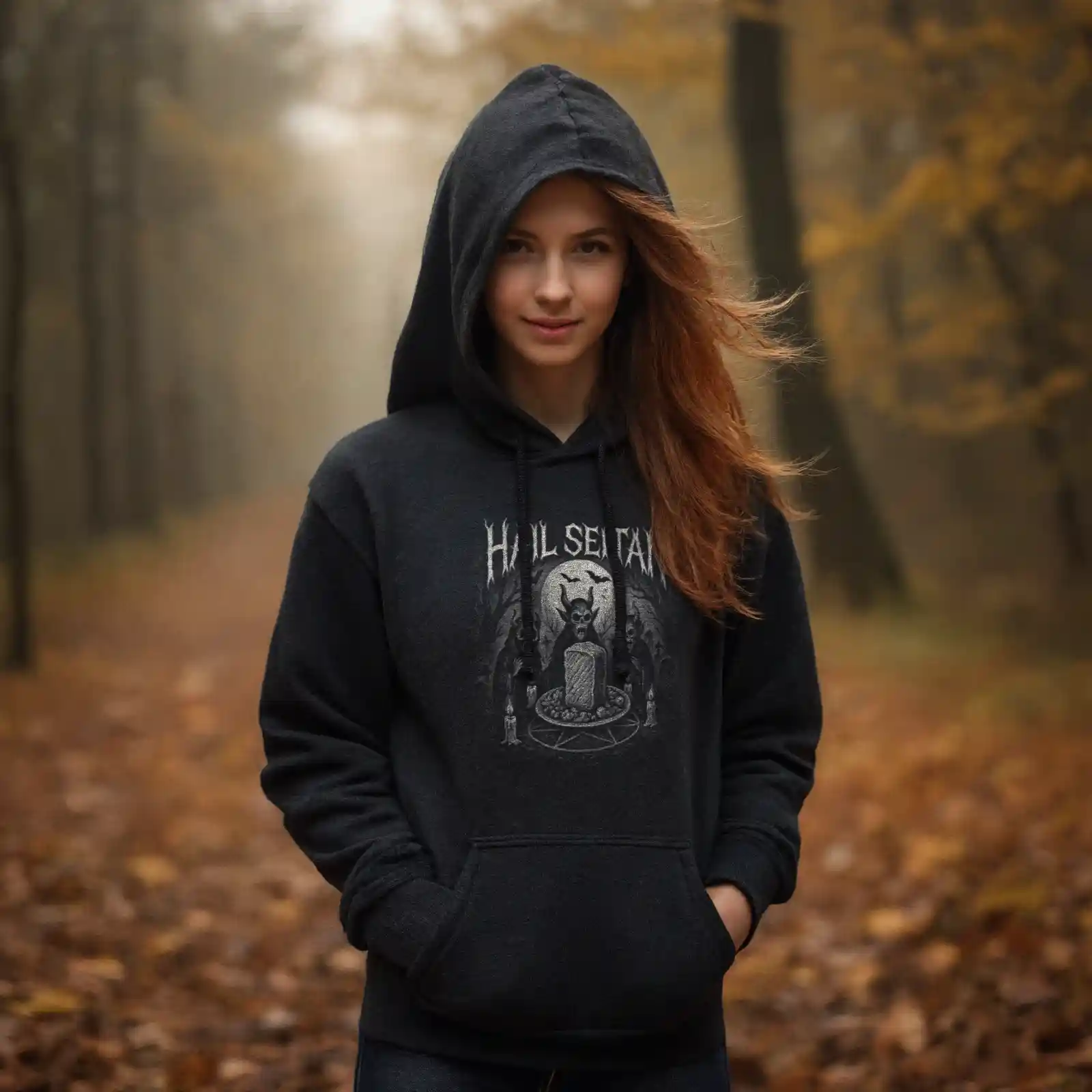 Hail Seitan (Halloween) Hoodie 6 Hail Seitan (Halloween) Hoodie – Bild 2