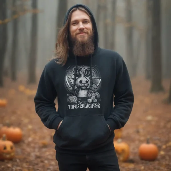 Tofuschlachter (Halloween) Hoodie – Bild 2