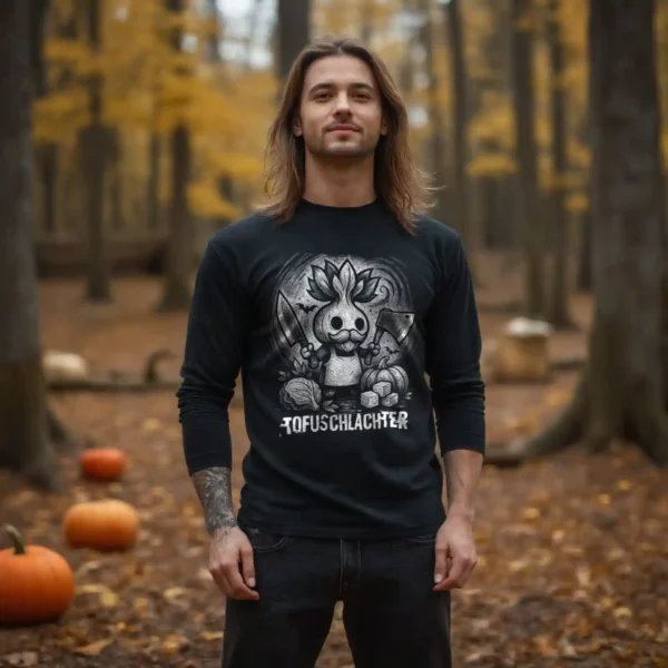 Tofuschlachter (Halloween) Longsleeve – Bild 2