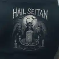 Hail Seitan (Halloween) Grillschürze (Bio)