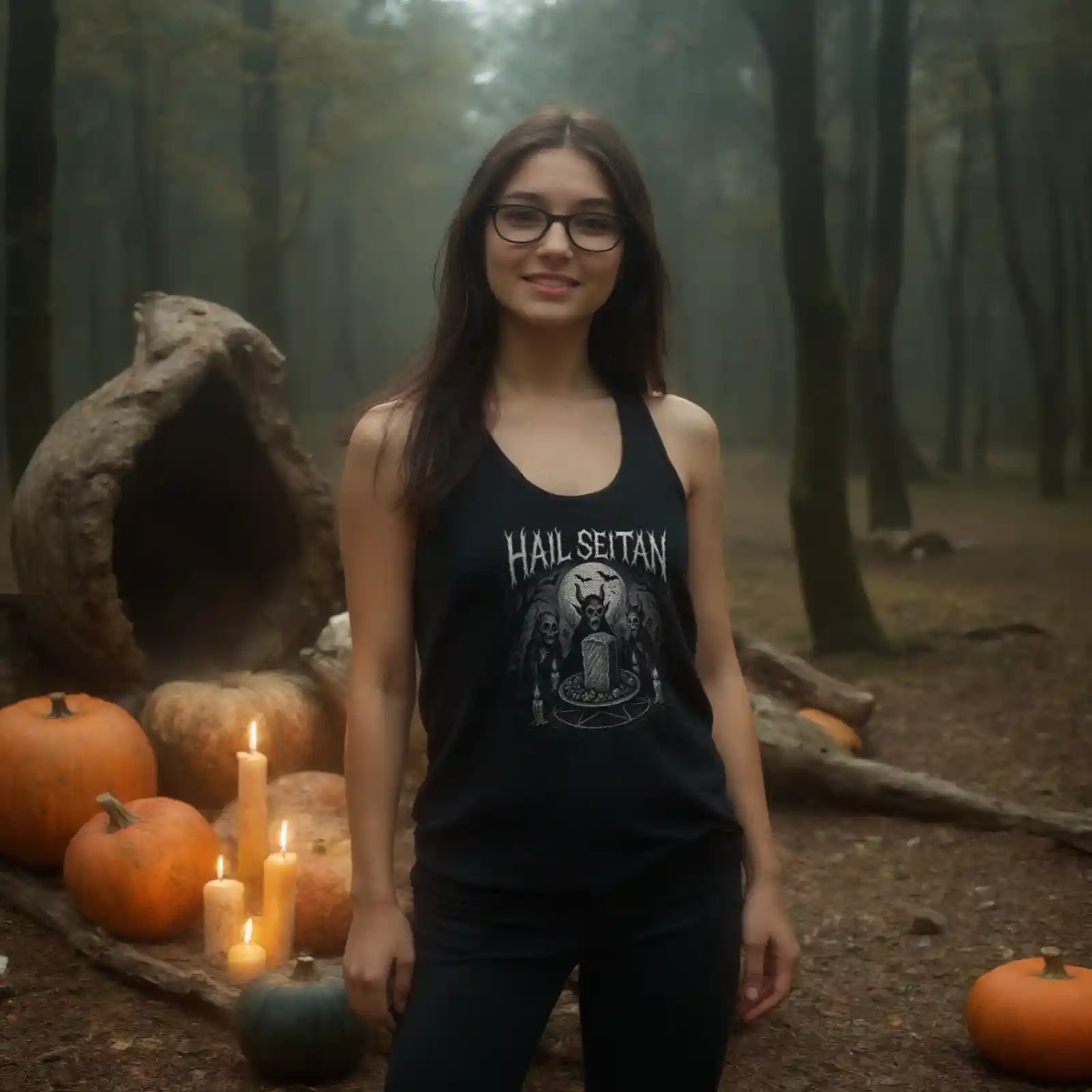 Hail Seitan (Halloween) Tank-Top 8 Hail Seitan (Halloween) Tank-Top – Bild 2