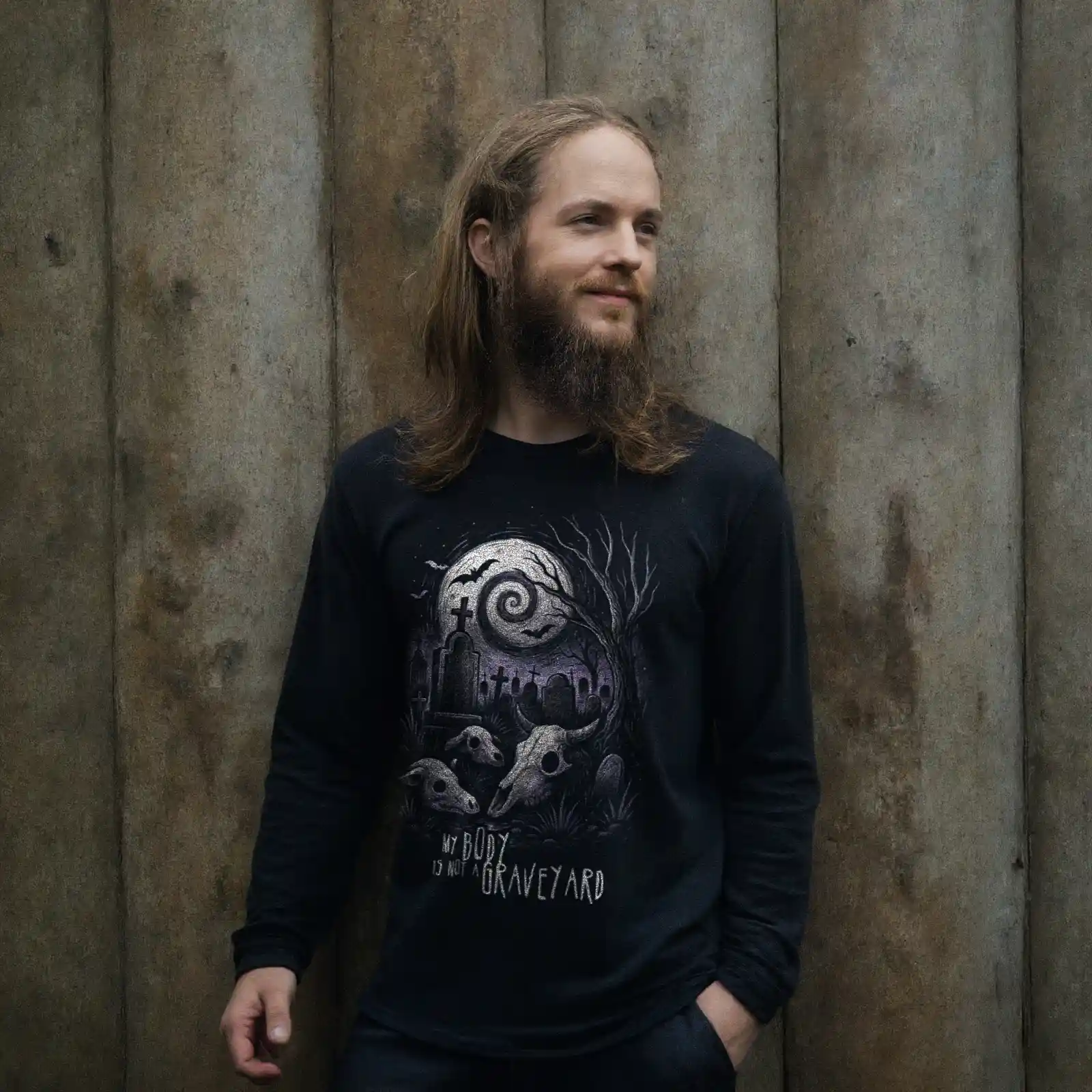 My Body is not a Graveyard (Halloween) Longsleeve 21 My Body is not a Graveyard (Halloween) Longsleeve – Bild 2