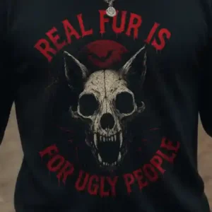 Real Fur Is For Ugly People (Halloween) Longsleeve