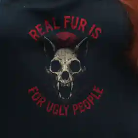 Real Fur Is For Ugly People (Halloween) Grillschürze (Bio)