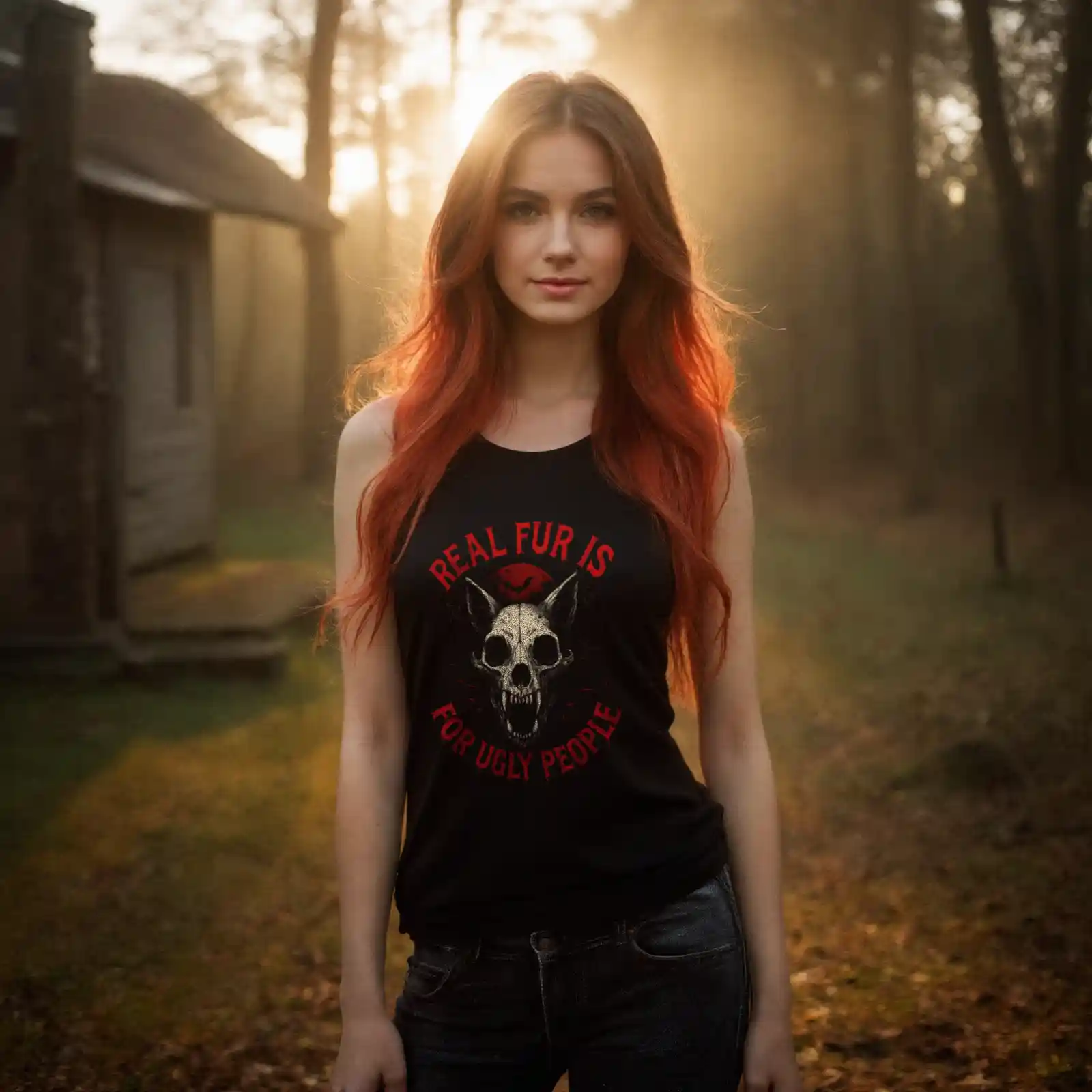 Real Fur Is For Ugly People (Halloween) Tank-Top 21 Real Fur Is For Ugly People (Halloween) Tank-Top – Bild 2