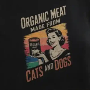 Meat from Cats and Dogs Crop-Top