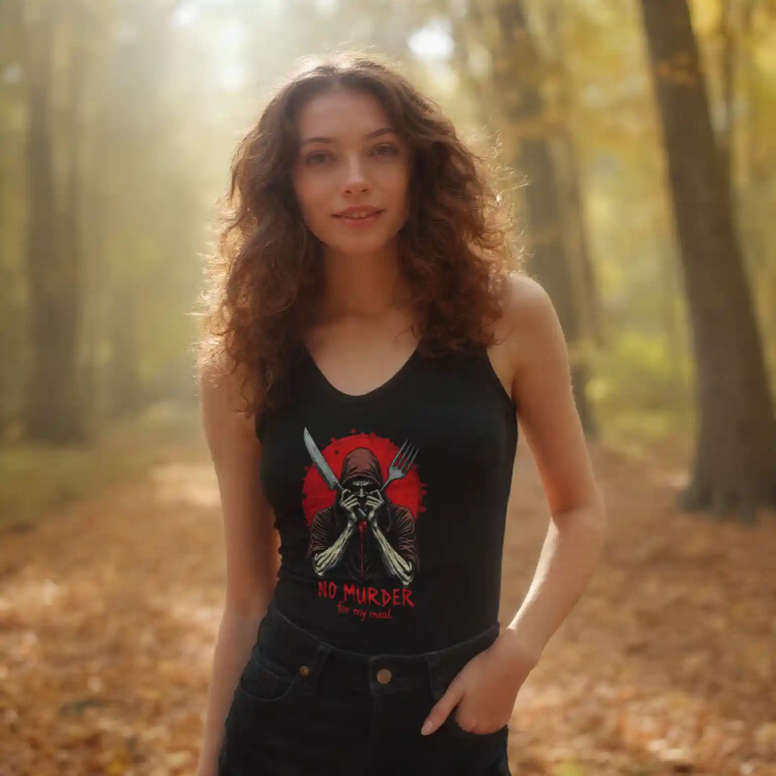 No Murder for my Meal Tank-Top 30 No Murder for my Meal Tank-Top – Bild 2