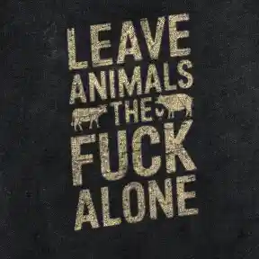 Leave Animals the Fuck Alone Grillschürze (Bio)